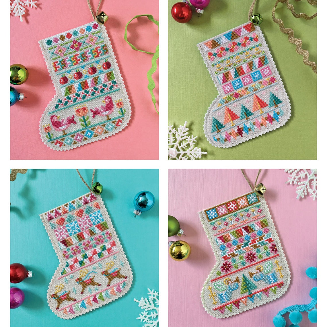 Mini Stockings - Cross Stitch Pattern by Satsuma Street