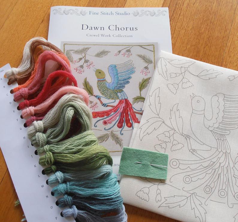 Crewel Embroidery Kit ~ Dawn Chorus