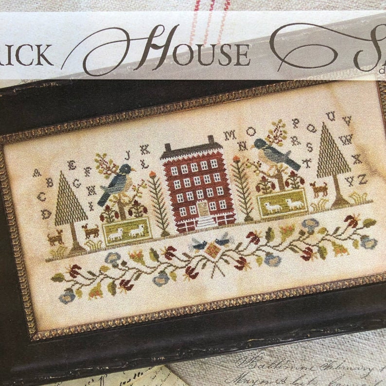 Brick House Sampler - Cross Stitch Pattern by Brenda Gervais