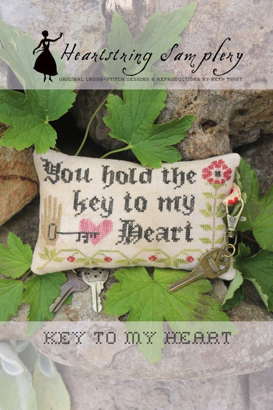 Key to my Heart - Cross Stitch Pattern by Heartstring Samplery