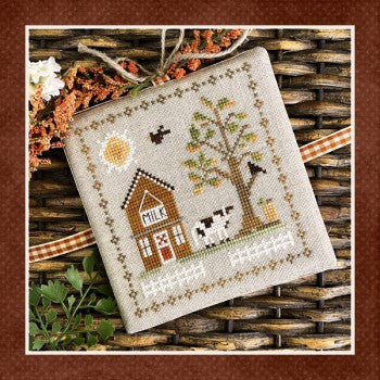 FALL ON THE FARM Part 6 With a Moo Moo Here - Cross Stitch Pattern by Little House Needleworks