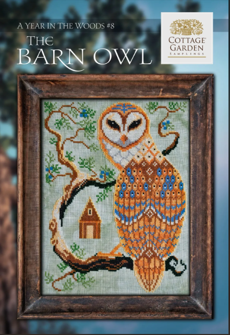 A Year In The Woods #8 The Barn Owl - Cross Stitch Pattern