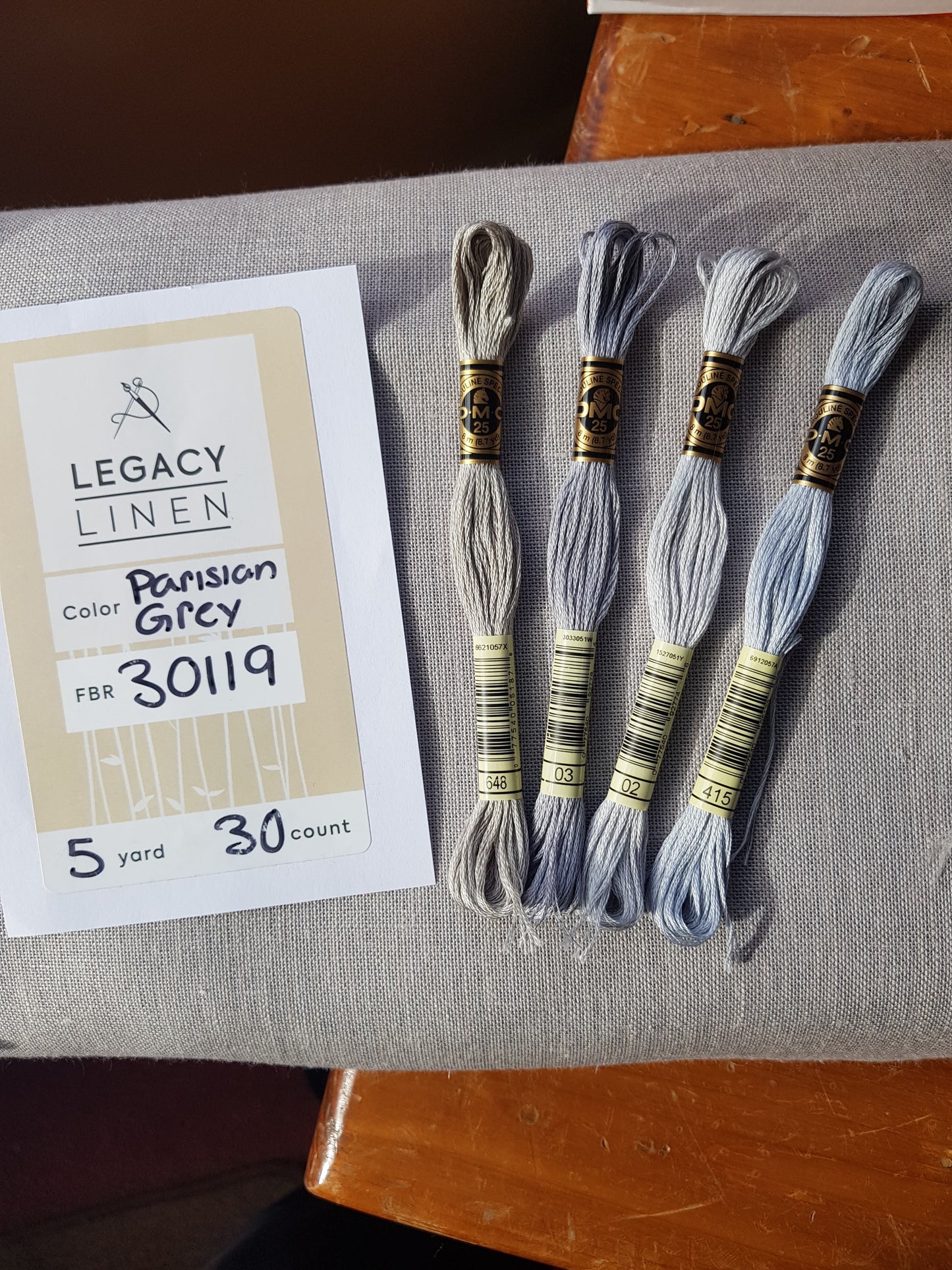 Legacy Linen - 30 Count Parisian Grey