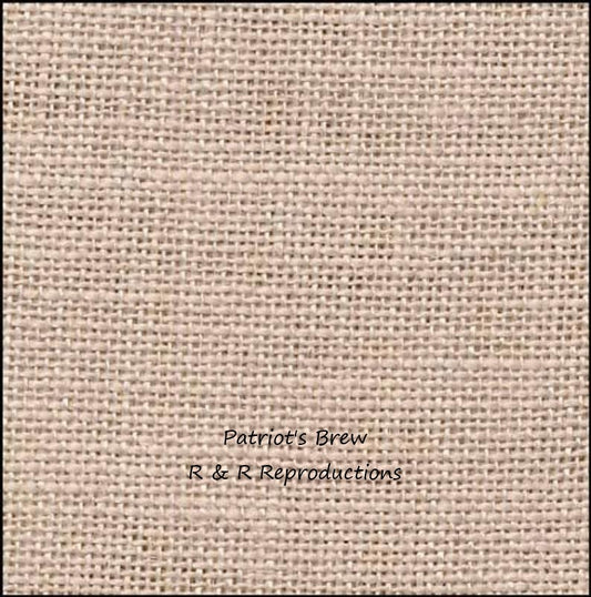 36 count Hand Dyed linen by R&R Reproductions - Patriot's Brew