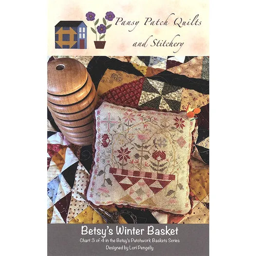 Betsy's Winter Basket - Cross stitch pattern by Pansy Patch