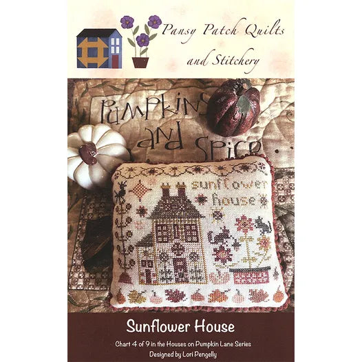 Sunflower House - Cross stitch pattern by Pansy Patch