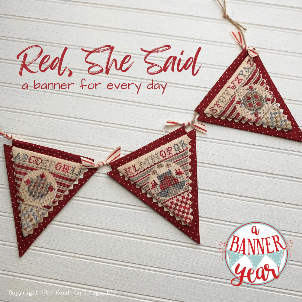 Red, She Said - Cross Stitch Pattern by Hands on Design