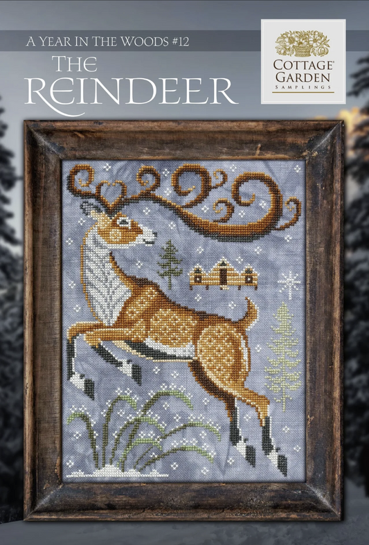 A Year In The Woods #12 The Reindeer - Cross Stitch Pattern