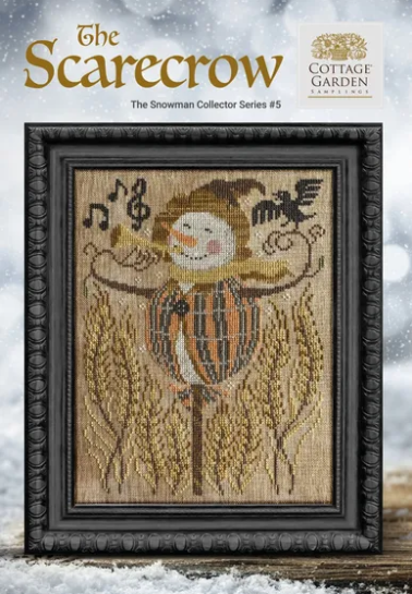 Snowman Collector #5 The Scarecrow - Cross Stitch Pattern by Cottage Garden Samplings