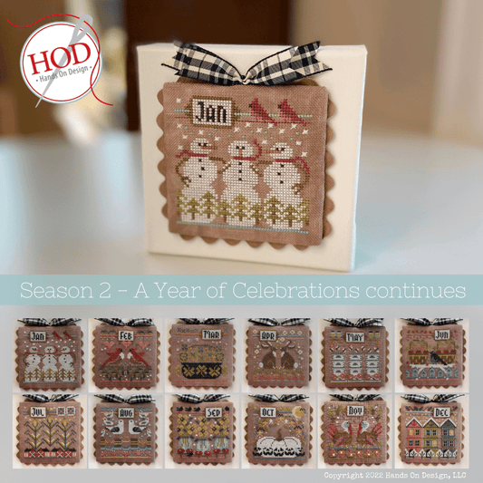 A Year of Celebration (year 2) - Cross Stitch Pattern by Hands on Design