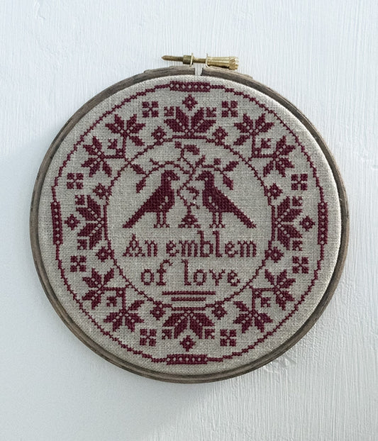 AN EMBLEM OF LOVE - Cross Stitch Pattern by Modern Folk Embroidery