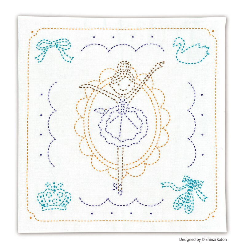 Sashiko Sampler Kit - SHINZI KATOH BALLERINA SWAN LAKE