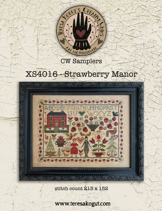 Strawberry Manor - Cross Stitch Pattern by Teresa Kogut