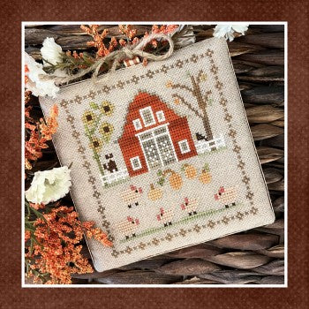 FALL ON THE FARM Part 8 This Little Piggy - Cross Stitch Pattern by Little House Needleworks