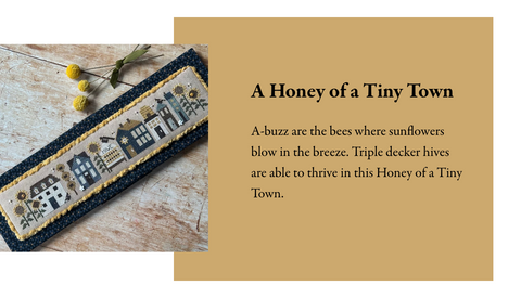 A Honey of a Tiny Town - Cross Stitch Pattern by Heart in Hand