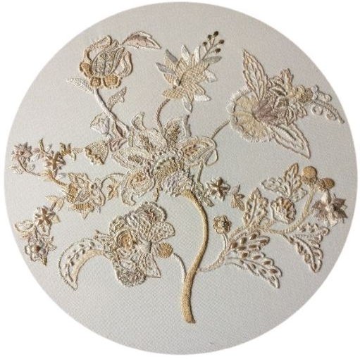 A Touch of Elegance Embroidery Design - Printed Panel by Roseworks