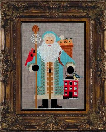 Twin Peaks Santa 2020 - Cross Stitch Pattern by Twin Peak Primitives