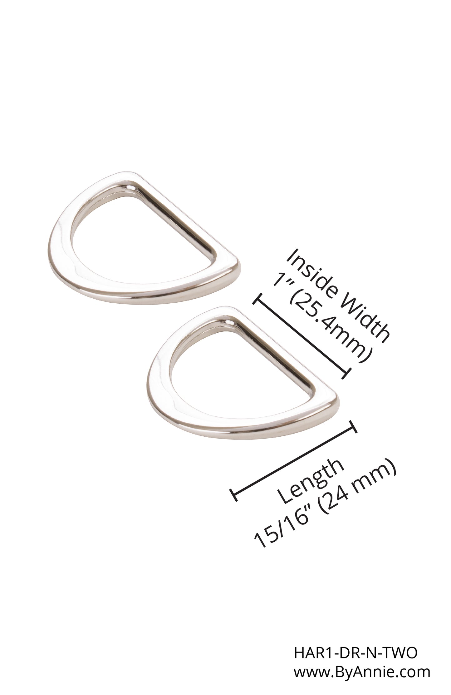 D-Ring Set of Two -1 inch
