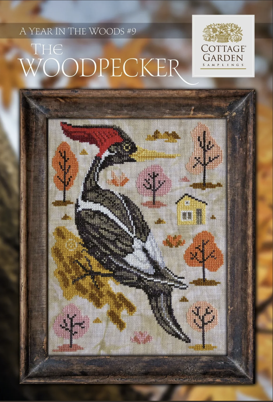 A Year In The Woods #9 The Woodpecker - Cross Stitch Pattern